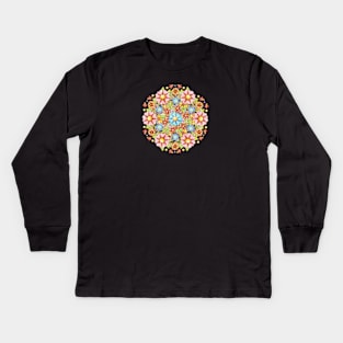 Boho Chic Millefiori Kids Long Sleeve T-Shirt